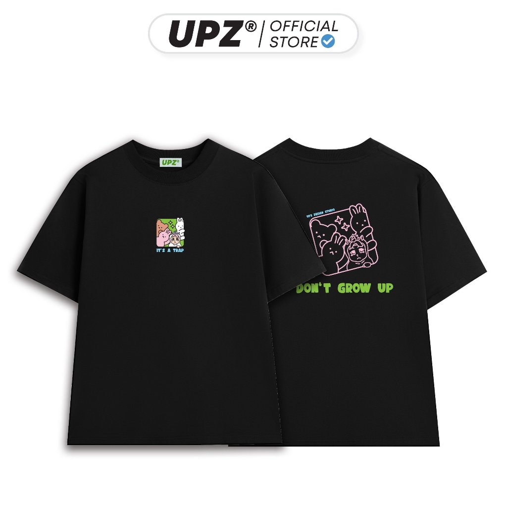 UPZ Áo Thun Cotton Unisex Tuổi Thơ "Don't Grow Up" (5 Màu)