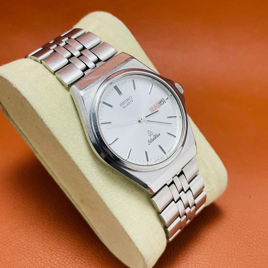 Đồng hồ nam Seiko Wave Silver  chống nước nội địa Nhật