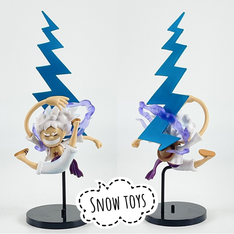 Mô hình One Piece - Luffy Gear 5 trạng thái thức tỉnh Thần mặt trời Nika - Monkey D Luffy Nika mũ rơm tóc bạc Gear 5