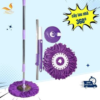 Cây lau nhà 360 độ thay thế bông xịn