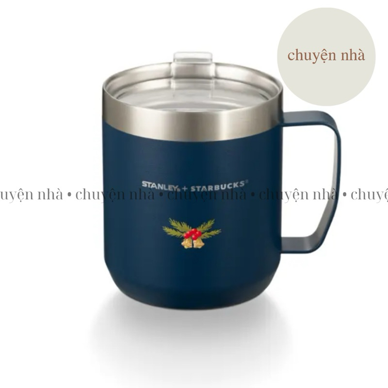 Cốc Starbucks 12 Oz  SS NAVY HOLIDAY STANLEY