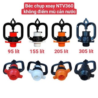 Béc tưới sầu riêng, Béc tưới cây ăn trái, Béc chụp xoay NTV360, Béc thân xoay