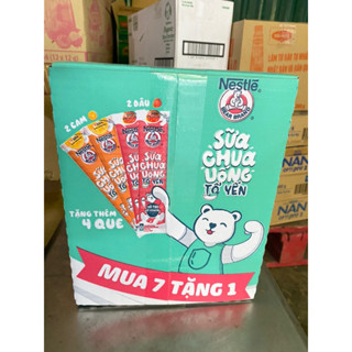 Sữa chua uống tổ yến thùng 24 que vị sữa chua/dâu