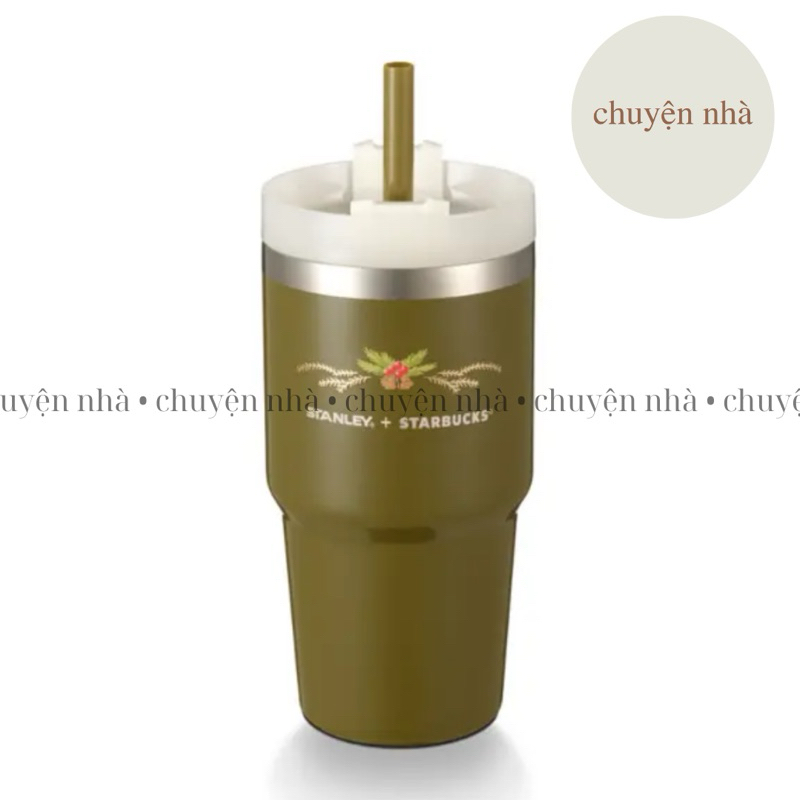 Ly Starbucks Cold Cup 20 Oz  SS OLVE GRN HOL STNLEY