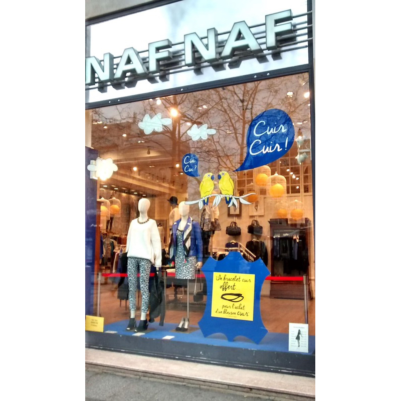NAF NAF PARIS MADE IN JAPAN  KÍNH SI CHƯA SỬ DỤNG