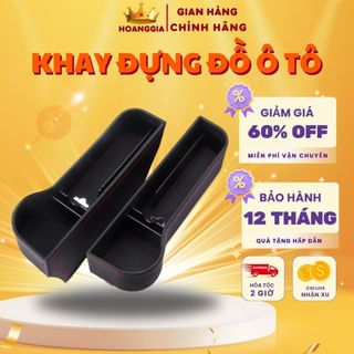 Khay Đựng Đồ Ô Tô – Khay Để Đồ Khe Ghế Ô Tô – Đựng Đồ Đa Năng Hai Bên Ghế Lái Và Ghế Phụ Để Đồ Dùng Cá Nhân