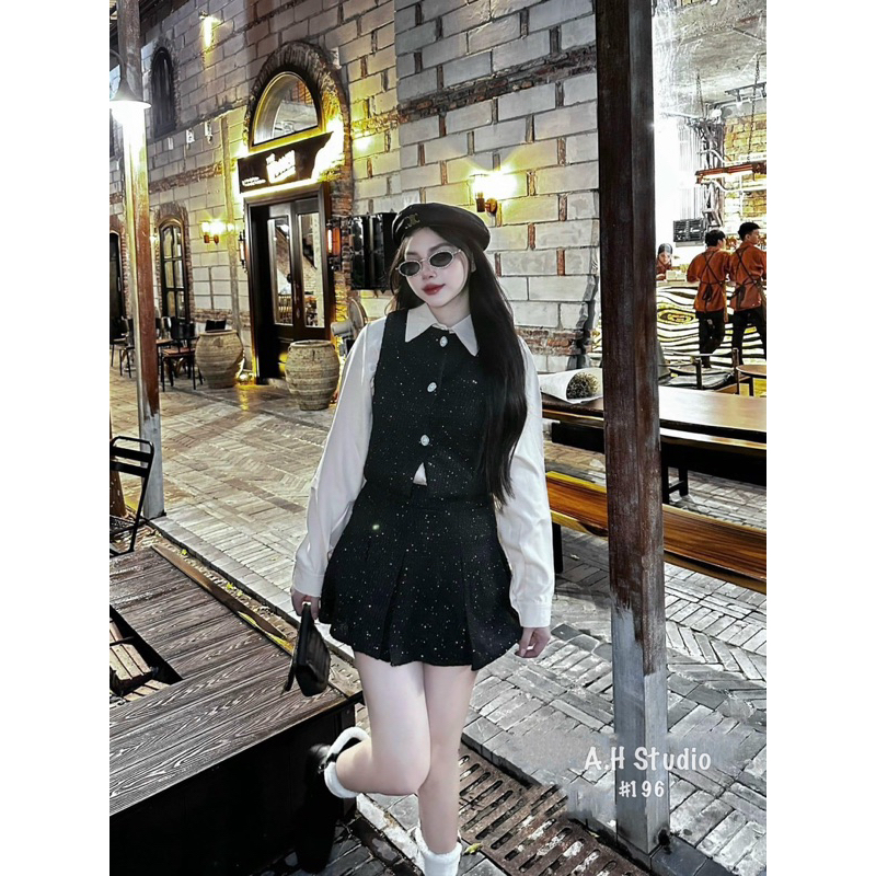 Set dạ bling 3 món