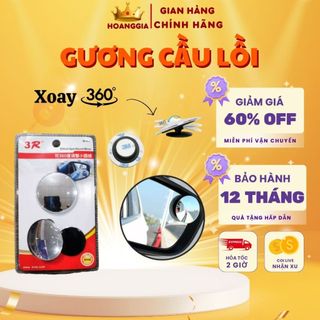 Gương Cầu Lồi Ô Tô – Gương Cầu Lồi - Xóa Điểm Mù Xoay 360 Độ Không Viền Hàng Cao Cấp Gắn Kính Chiếu Hậu Ô Tô