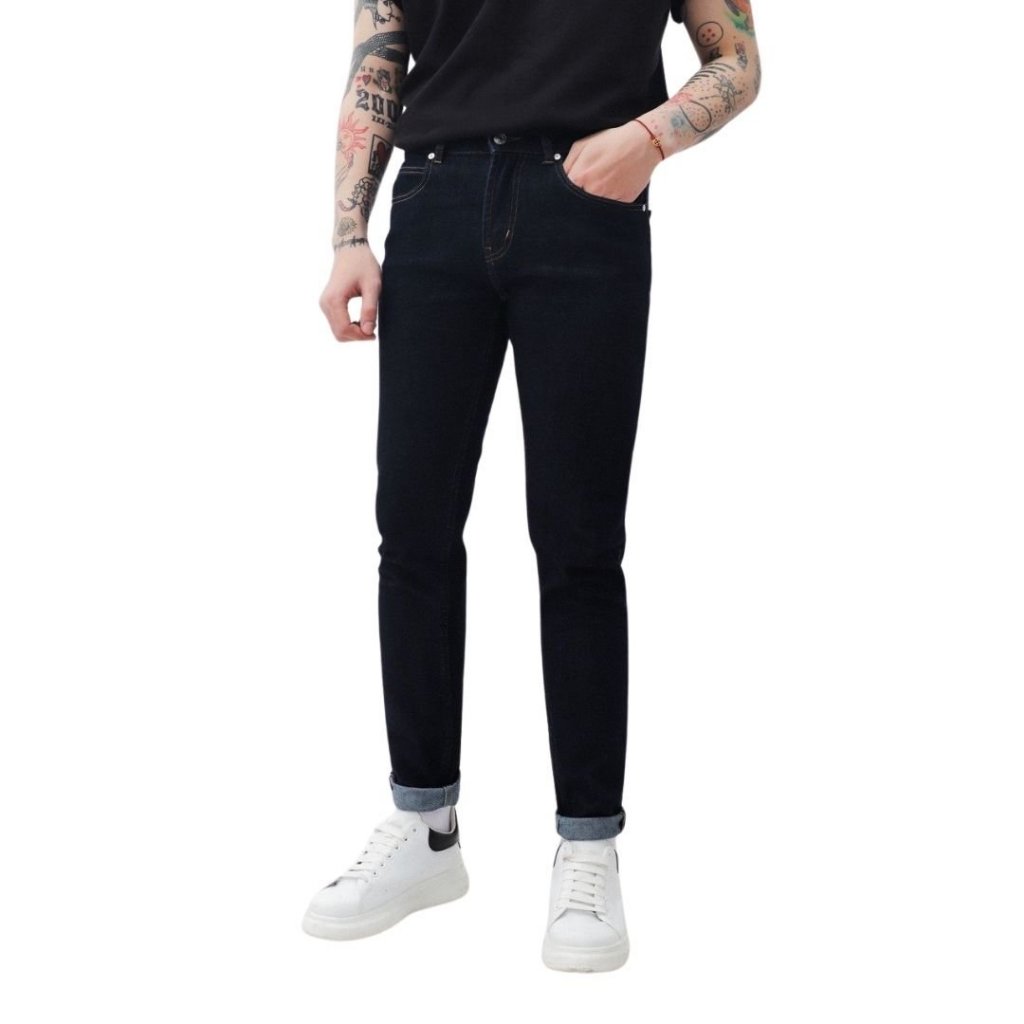 Quần Jean dài nam LCST dáng basic Slimfit Co Giãn Tốt, Không Bai Xù, Bền Màu, Phom Trẻ Trung Hàng VNXK
