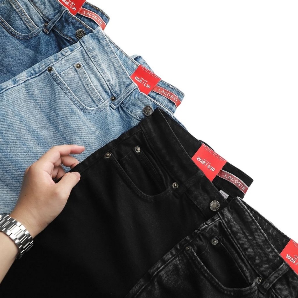 Quần Jean dài nam LCST dáng basic Slimfit Co Giãn Tốt, Không Bai Xù, Bền Màu, Phom Trẻ Trung Hàng VNXK