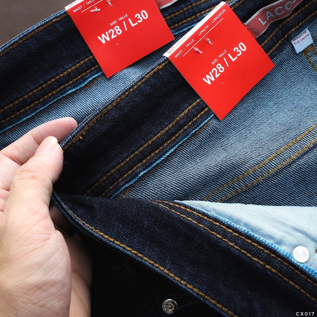 Quần Jean dài nam LCST dáng basic Slimfit Co Giãn Tốt, Không Bai Xù, Bền Màu, Phom Trẻ Trung Hàng VNXK