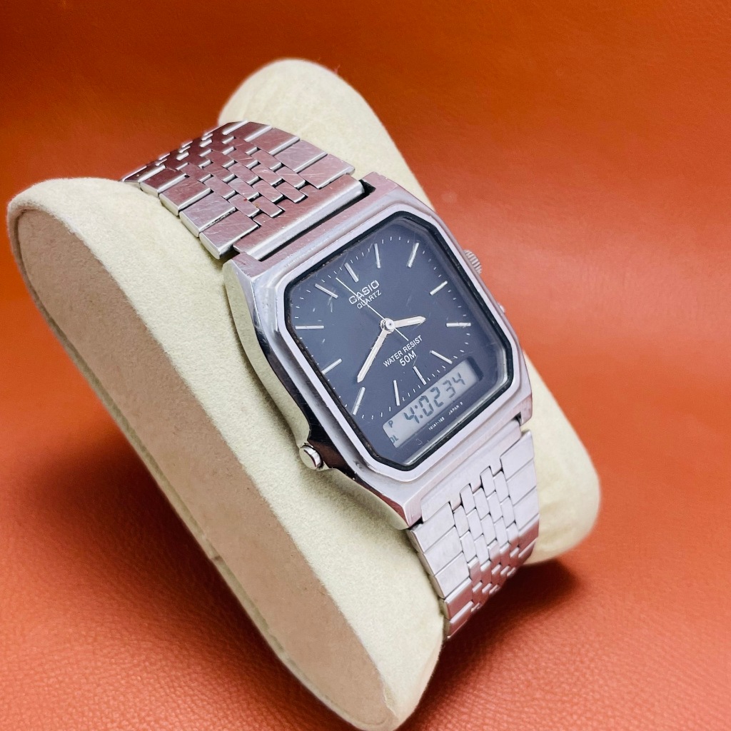 Đồng hồ nam Casio hai máy, nội địa Nhật