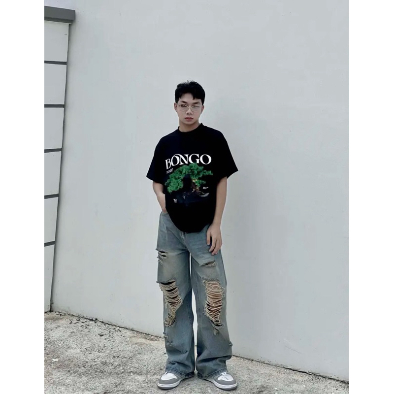 BLUE TORN V2 - Quần jeans xanh rách 1011