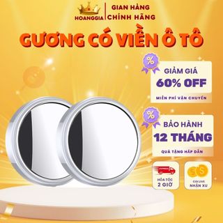 Gương Cầu Lồi Oto – Xóa Điểm Mù 360 Độ Hỗ Trợ Quan Sát Gương Chiếu Hậu ÔTô Loại Có Viền (Màu Ngẫu Nhiên)