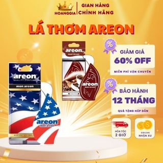 Lá Thông Thơm Areon Treo Xe Ô Tô - Lá Mon Treo Xe Khử Mùi Ô Tô Chính Hãng Nhập Khẩu Bulgari