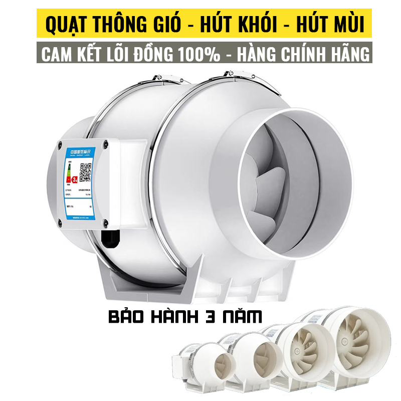Quạt hút khói hút mùi công nghiệp 40W-130W Hàng lõi đồng