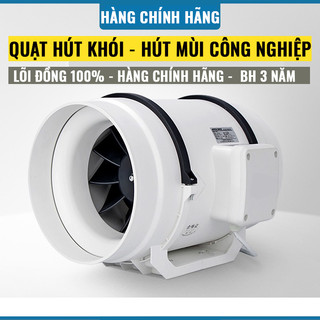 Quạt thông gió đường ống tròn áp lực xiên động lực mạnh hút mùi thông gió nhà bếp nhà vệ sinh