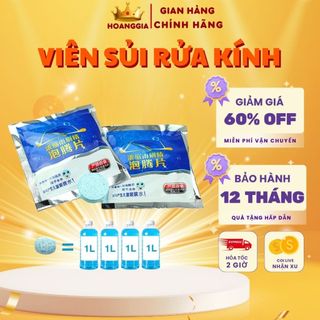 Viên sủi rửa kính gói 1 viên pha 4 lít nước dung dịch rửa kính đậm đặc