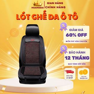 Lót Ghế Ô Tô Hạt Gỗ Cao Cấp Chống Nóng Lót Liền Massage Lưng Cho Mọi Dòng Xe 4 5 7 Chỗ.