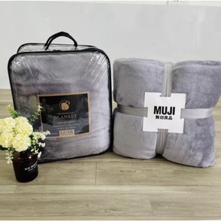 Chăn Muji lông tuyết Nhung hàng loại 1 Siêu Mềm Mịn, chăn văn phòng