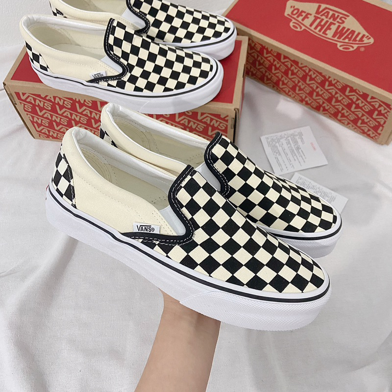 Giày Vans slip-on checker broard bản đẹp | Full box + phụ kiện | có box bảo vệ