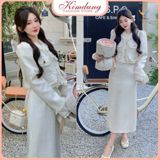  Set Dạ Dài 4 Nắp Túi Mix Chân Váy Dáng Dài 2 Màu Cá Tính Có Ảnh Thật Kèm Video - Kim Dung Fashion Store 
