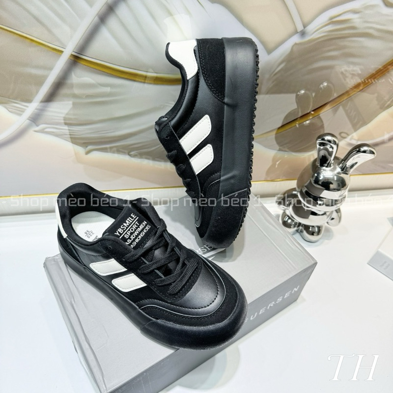 Giày thể thao kẻ chéo pha màu đế bánh mỳ fullbox hàng quảng châu cao cấp