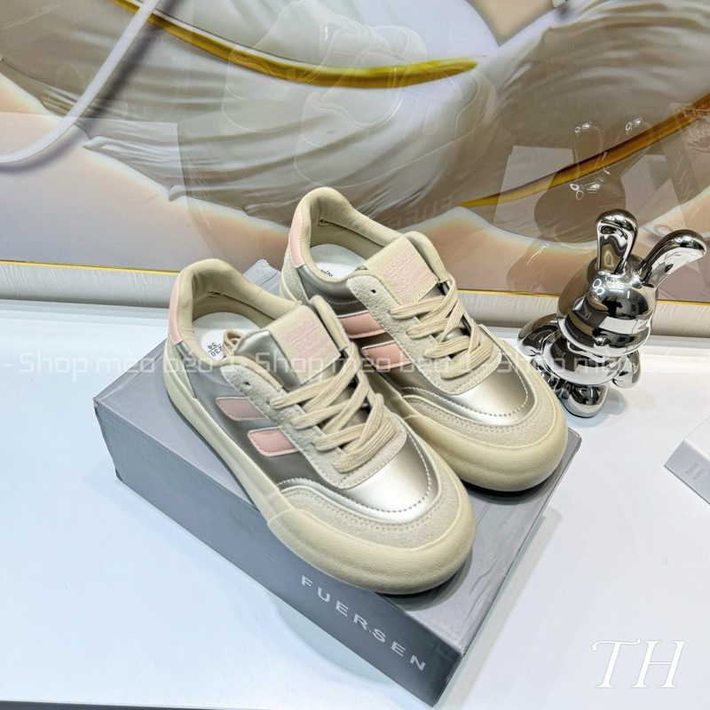 Giày thể thao kẻ chéo pha màu đế bánh mỳ fullbox hàng quảng châu cao cấp