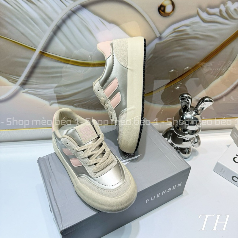 Giày thể thao kẻ chéo pha màu đế bánh mỳ fullbox hàng quảng châu cao cấp