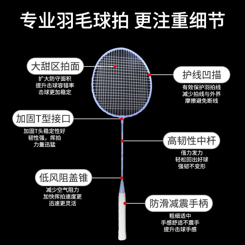 Bộ 2 vợt cầu lông KESIK MODEL K1134 căng nhẹ giá tốt, mẫu đẹp, tặng túi đeo tiện lợi phù hợp cho người LỚN, TRẺ EM