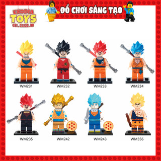 Xếp hình Minifigure Nhân vật truyện manga Dragon Ball : 7 viên ngọc rồng - Đồ Chơi Lắp Ghép Sáng Tạo - WM6029