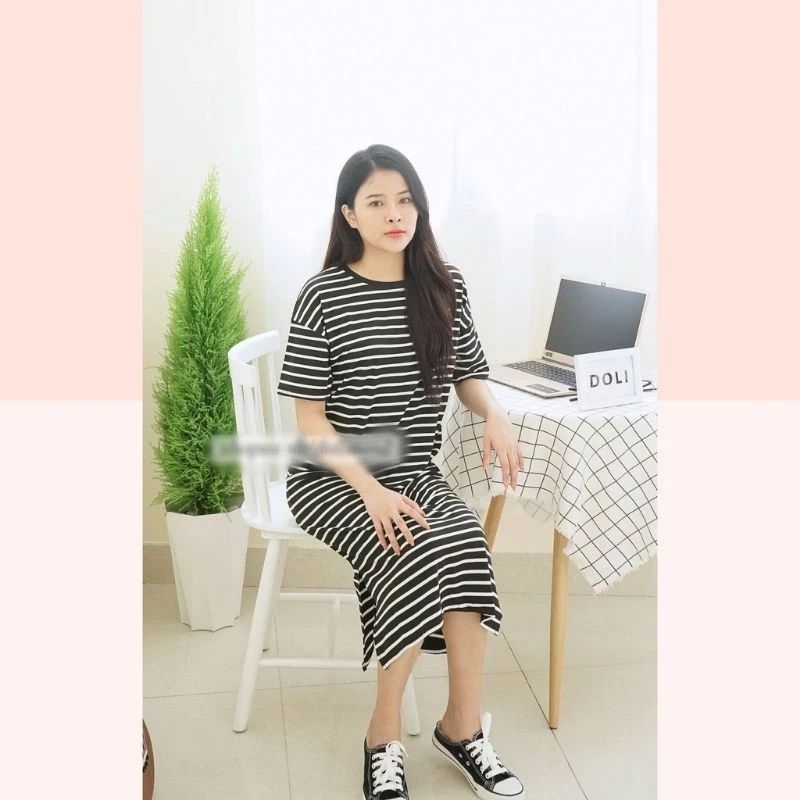 ĐẦM SỌC NGANG XẺ TÀ (BIG SIZE 75KG)
