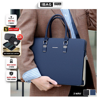 Cặp da công sở Cặp văn phòng Cao Cấp KQDAISHU Chất liệu Da PU cực bền Túi xách da công sở túi đựng laptop 15.6 inh- IBAG