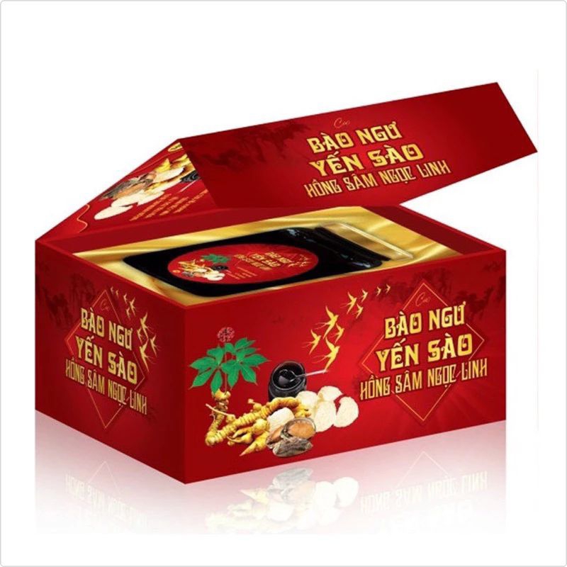 CAO BÀO NGƯ, Yến sào HỒNG SÂM NGỌC LINH NANO CURCUMIN hộp 250g