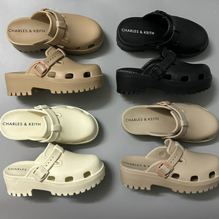 Dép Sục nhựa Charles & Keith - Dép tăng chiều cao nữ 6cm