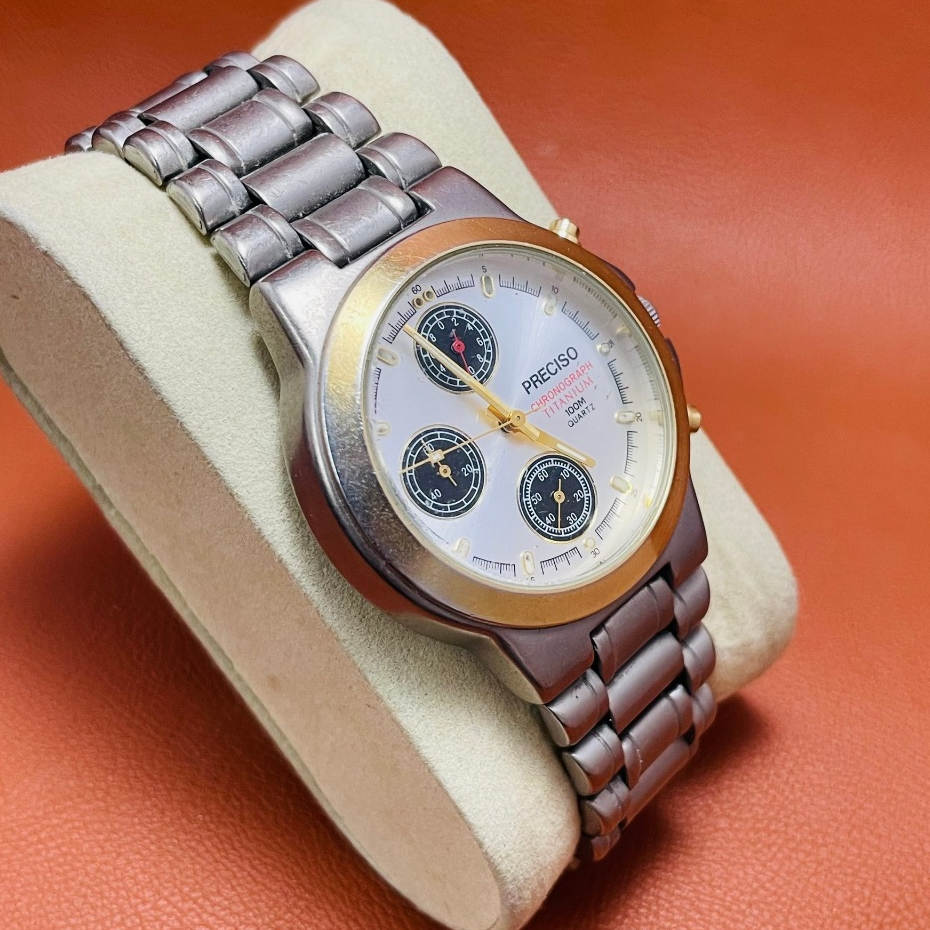 Đồng hồ nam Preciso Nhật 6 kim titanium