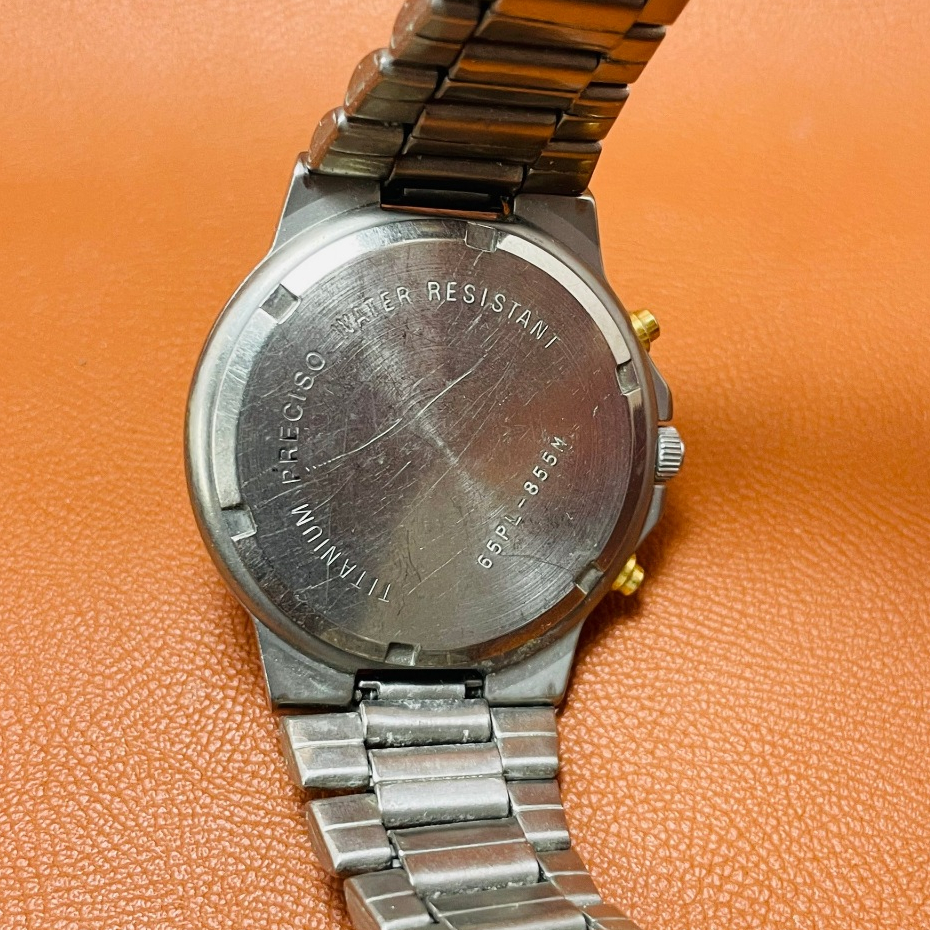 Đồng hồ nam Preciso Nhật 6 kim titanium