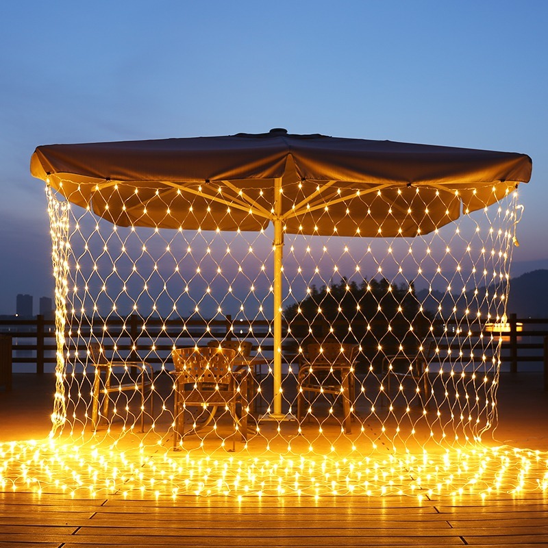 ĐÈN LED LƯỚI mắt cá 3m x2m và  khổ lớn  diện tích 24m2 cao cấp, led lưới, rèm lưới mắt cáo