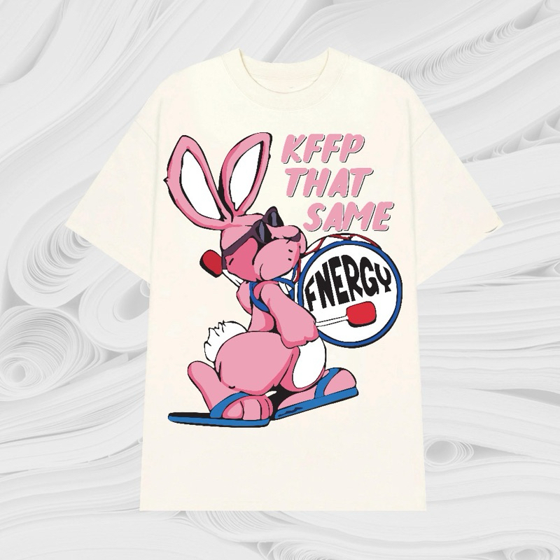 Áo thun thỏ tay lỡ unnisex, có bigsize