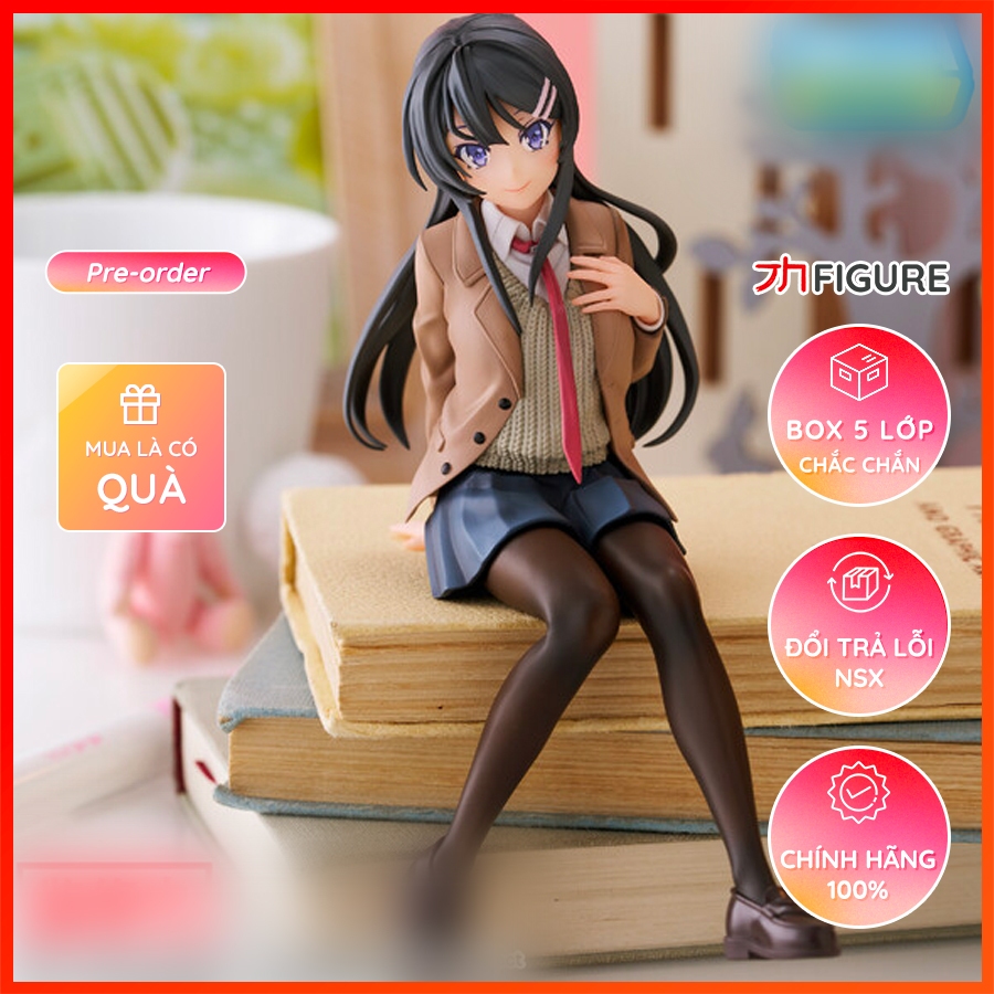 Mô Hình Sakurajima Mai, Rascal Does Not Dream, Premium Chokonose Figure (SEGA) Figure Chính Hãng Nhật