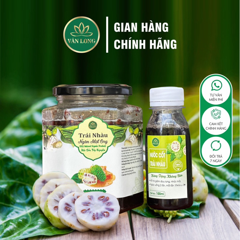 Trái nhàu ngâm mật ong[ tặng nước cốt nguyên chất]