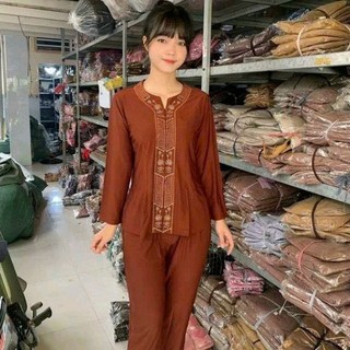 Có bigsize 5xl bộ đồ nữ thun khóa lắc đồ lam đi chùa