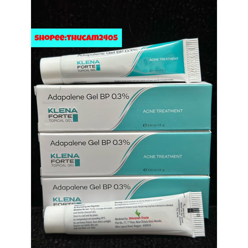 K.LE.NA Forte Gel Kem Bôi Hỗ Trợ Giảm Mụn 15g).