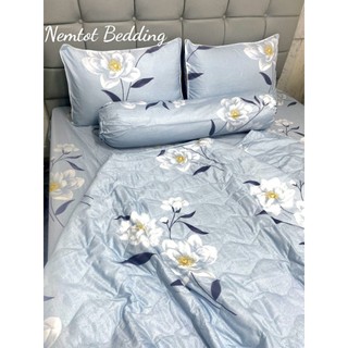 🆘giảm đến 50%🆘 bộ 4 món chăn ga lụa tencel cao cấp siêu mát mịn, gồm 1 ga nệm, 2 vỏ nằm, 1 vỏ ôm khóa kéo_nemtot bedding