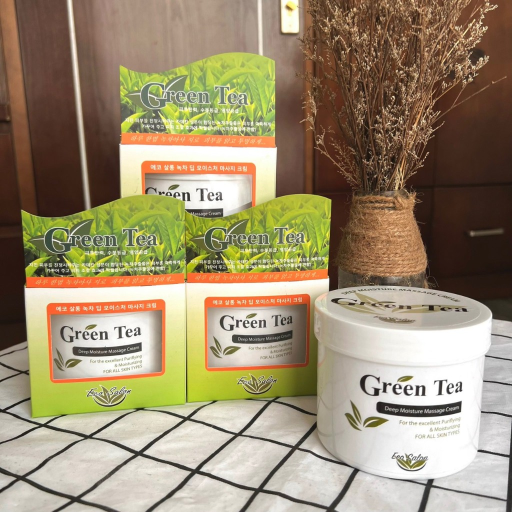 KEM MASSAGE TRÀ XANH GREENTEA HÀN QUỐC 450G