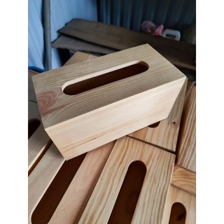 Hộp đựng giấy ăn bằng gỗ thông