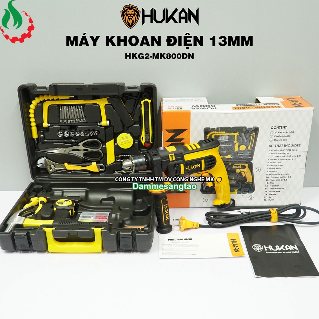 Máy khoan điện Hukan HKG2-MK800DN