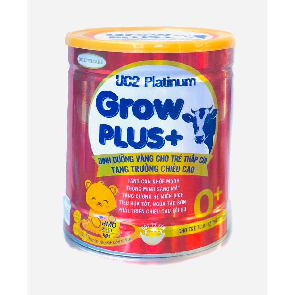 Sữa bột UC2 GROW PLUS 0+ lon 800G (dành cho trẻ suy dinh dưỡng)