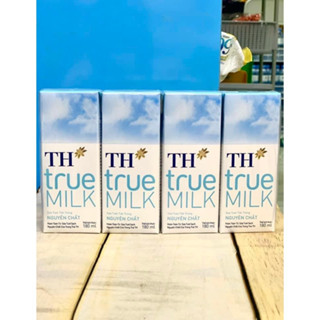 Sữa tươi tiệt trùng TH True Milk Nguyên chất hộp 180ml (4 hộp)