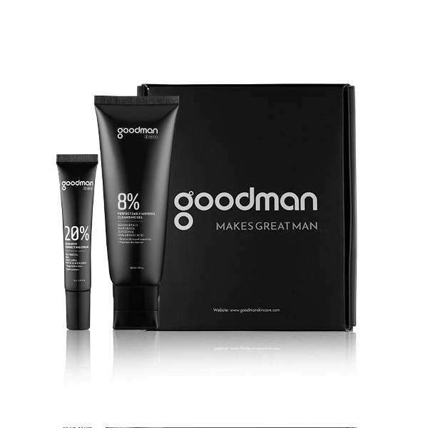 Combo Giảm Mụn Goodman - Kem chấm mụn Và Sửa Rửa Mặt Dành Cho Nam Giới.